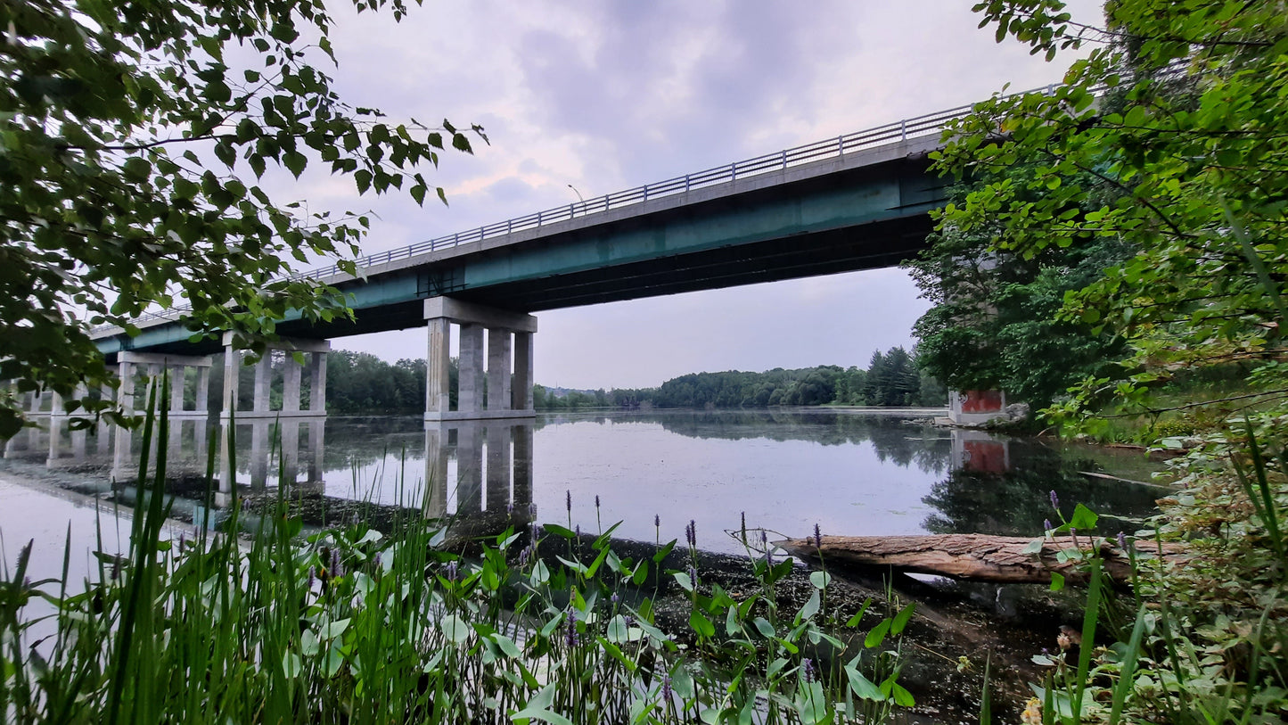 Pont Jacques Cartier De Sherbrooke Et Rivière Magog 20 Juillet 2021 (Vue K1) 5H44 Cliquez Pour